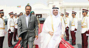 Eritrean President Arrives in Doha