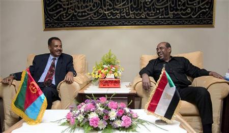 Al Bashir Receives Message from President Afwerki