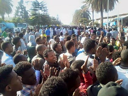 ኣብ ኢትዮጵያ ከተማ ባህር ዳር ኣብ ዝተኻየደ ተቓውሞ ኣብ ሰባት ጉድኣት ወሪዱ